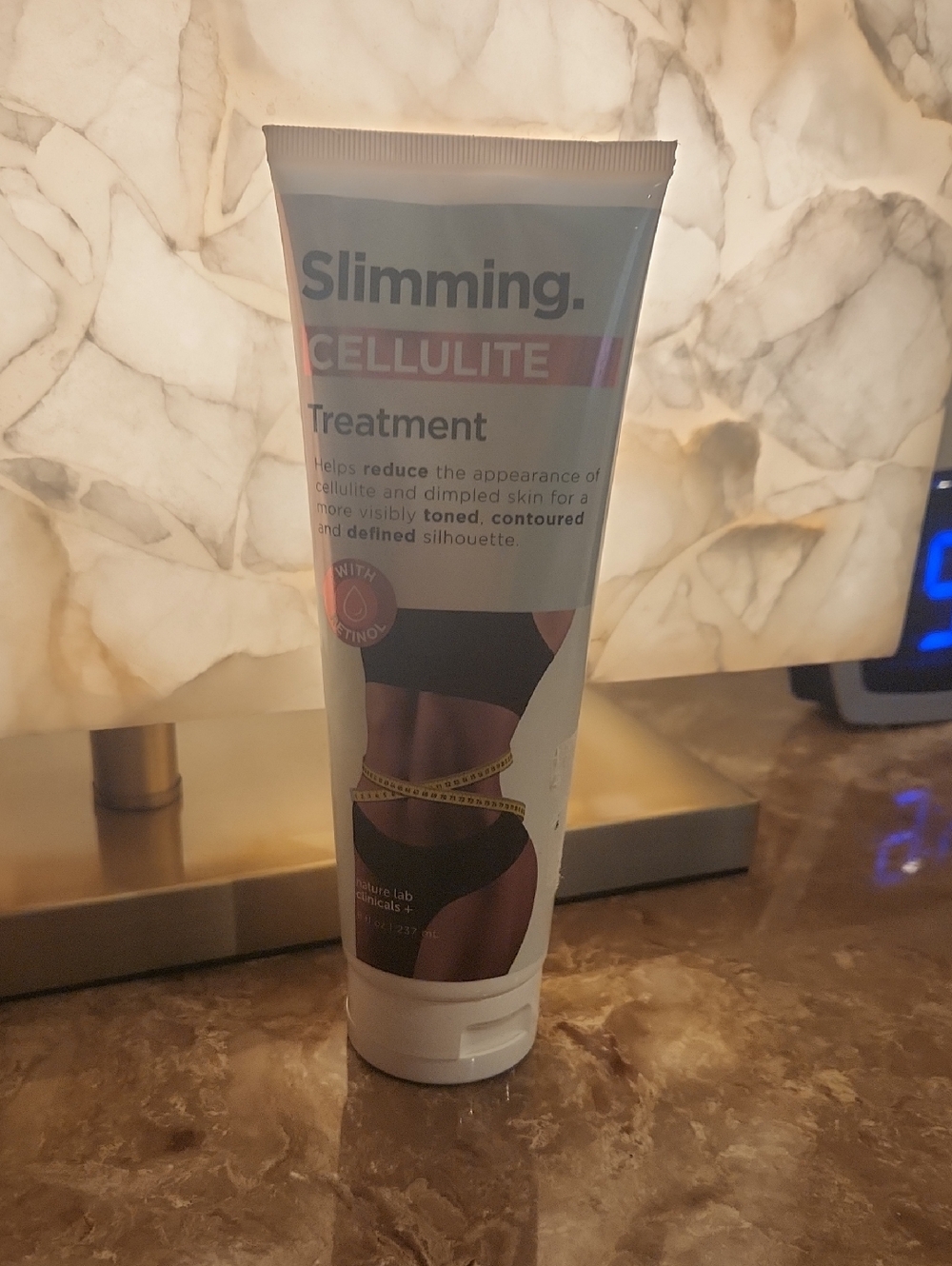 Slimming Cellulite Treatment Cream - White Tube with Black & Yellow Accents